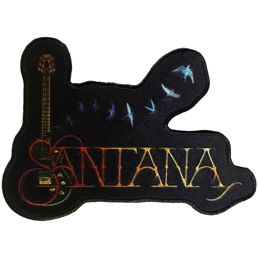 Santana - Guitar & Birds Patch - Schwarz/Mehrfarben